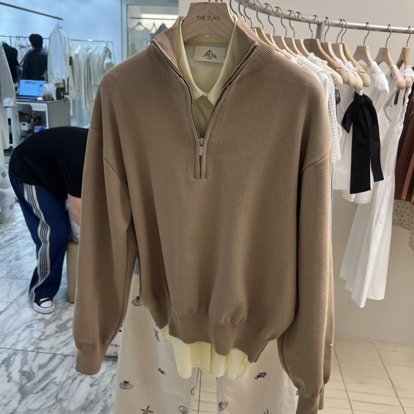 THEPLAN韓國代購女裝新款休閑26春夏推薦熱賣人氣衛衣拉鏈THE PLAN衛衣