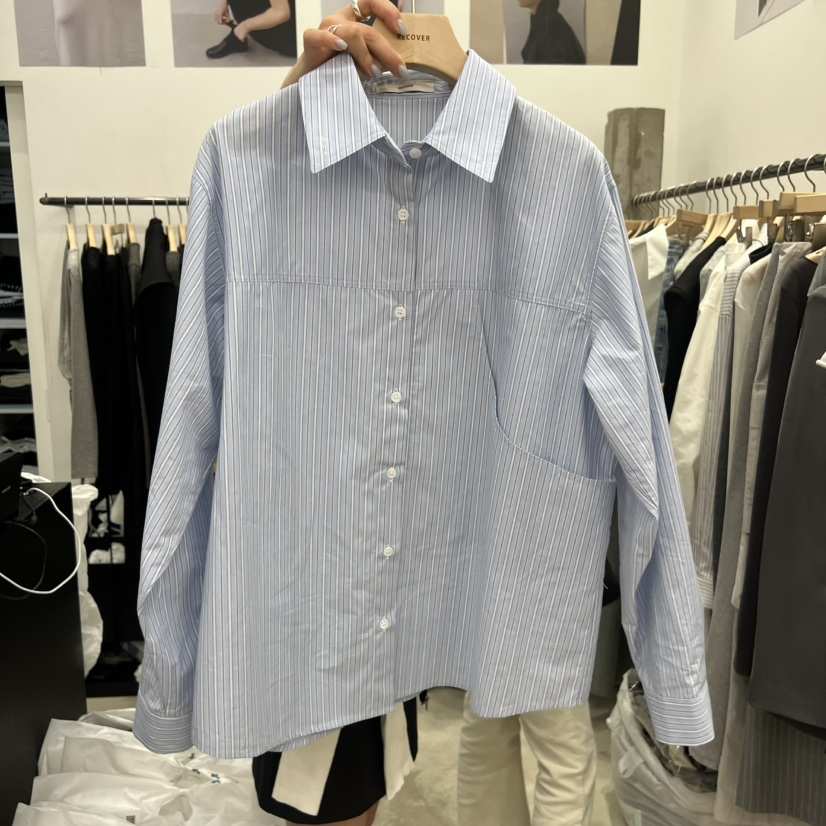 RECOVER韓國直郵女裝新品熱賣人氣26春夏職業休閑襯衫蕾絲衫RECOVER/MOMENT襯衫/蕾絲衫