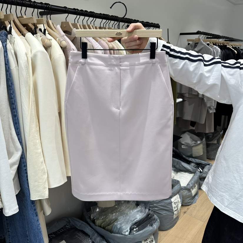 aube nunt韓國直郵實拍女士新品人氣職業26春夏半身裙中短裙aube nunt半身裙/中短裙