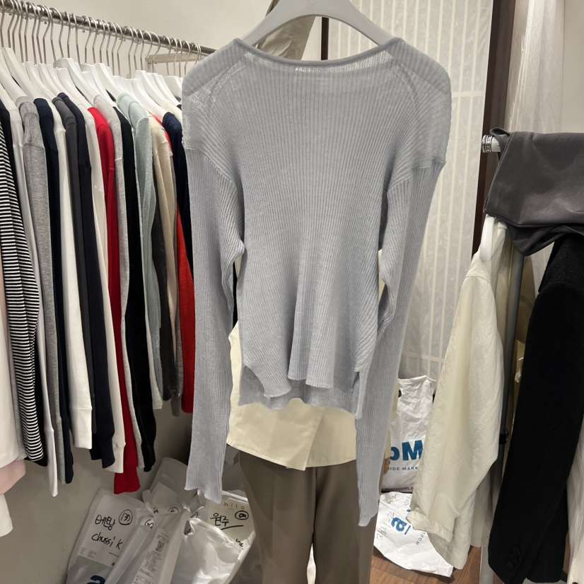 UNDERSTANDING韓國代購女士新款人氣時尚推薦熱賣針織衫透明UNDERSTANDING針織衫