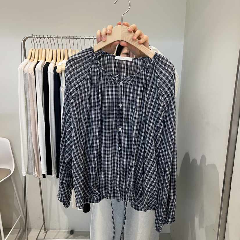 OUTRENE韓國東大門直郵女裝新款休閑熱賣職業時尚襯衫蕾絲衫OUTRENE襯衫/蕾絲衫