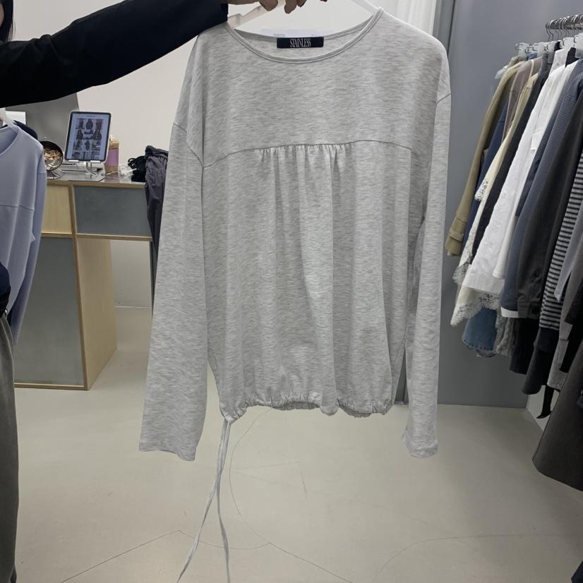 STAINLESS韓國直郵實拍女裝新品休閑人氣26春夏推薦長袖T恤STAINLESS長袖T恤