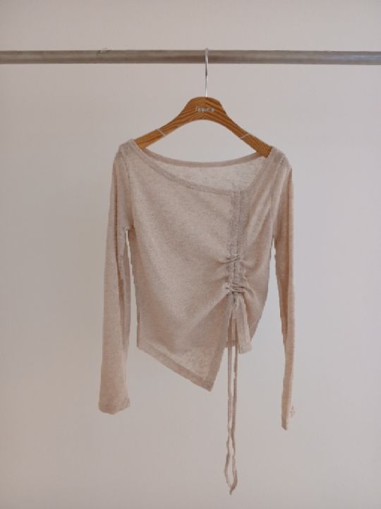 FEMME東大門代購女裝新款推薦時尚真品休閑長袖T恤不含配飾FEMME長袖T恤