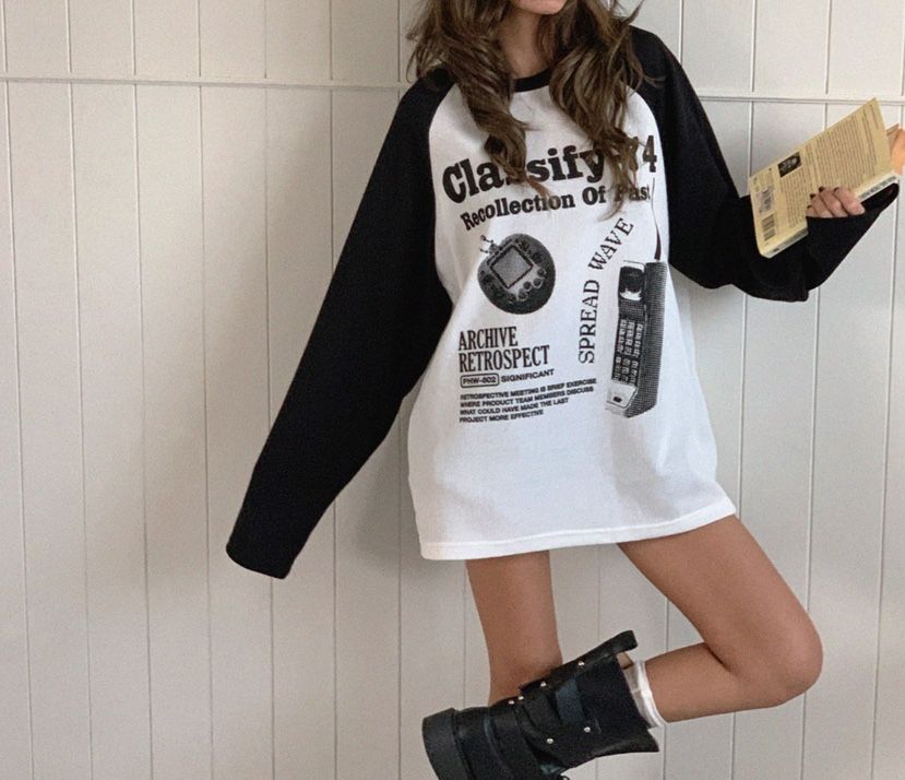 A-CUT韓國東大門直郵女士新品休閑職業26春夏時尚長袖T恤A-CUT長袖T恤