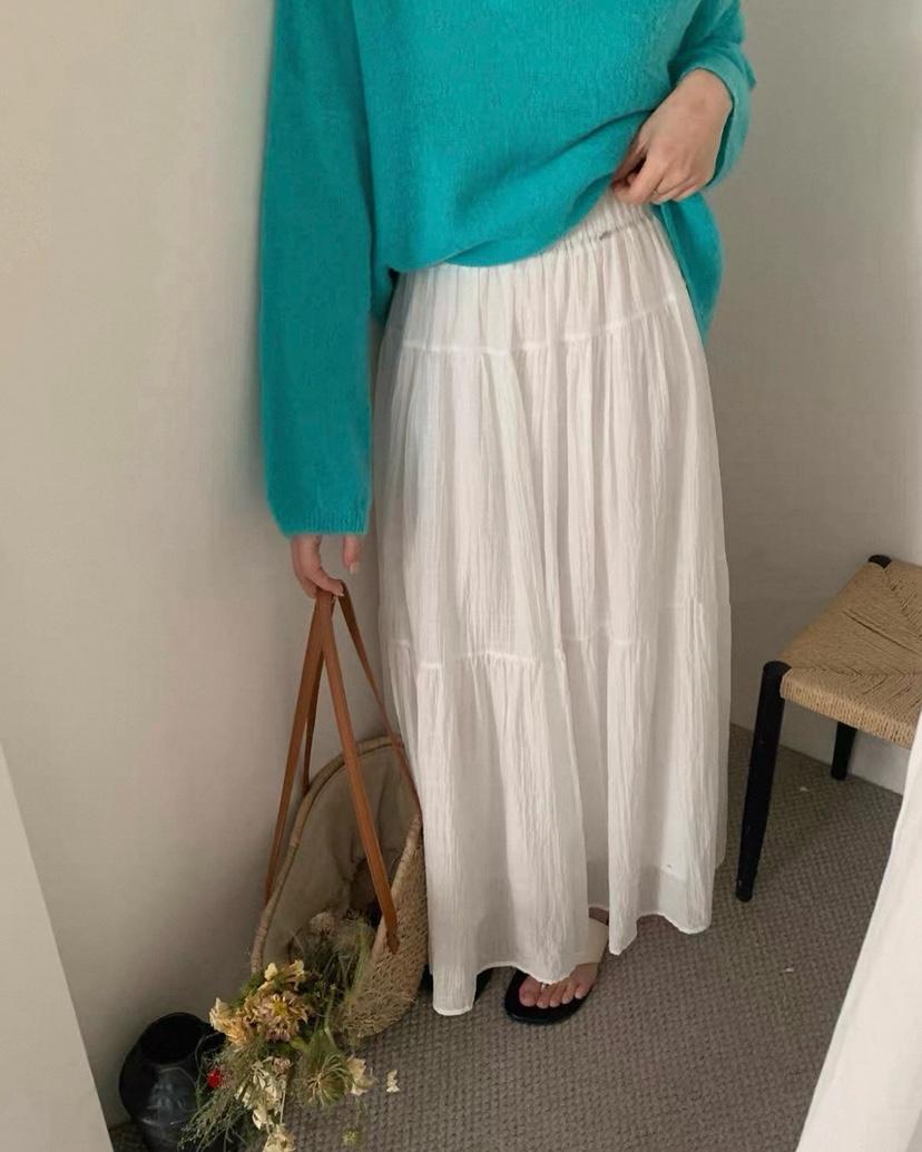 VIVANI韓國東大門直郵女裝新款時尚人氣休閑推薦26春夏長裙VIVANI長裙