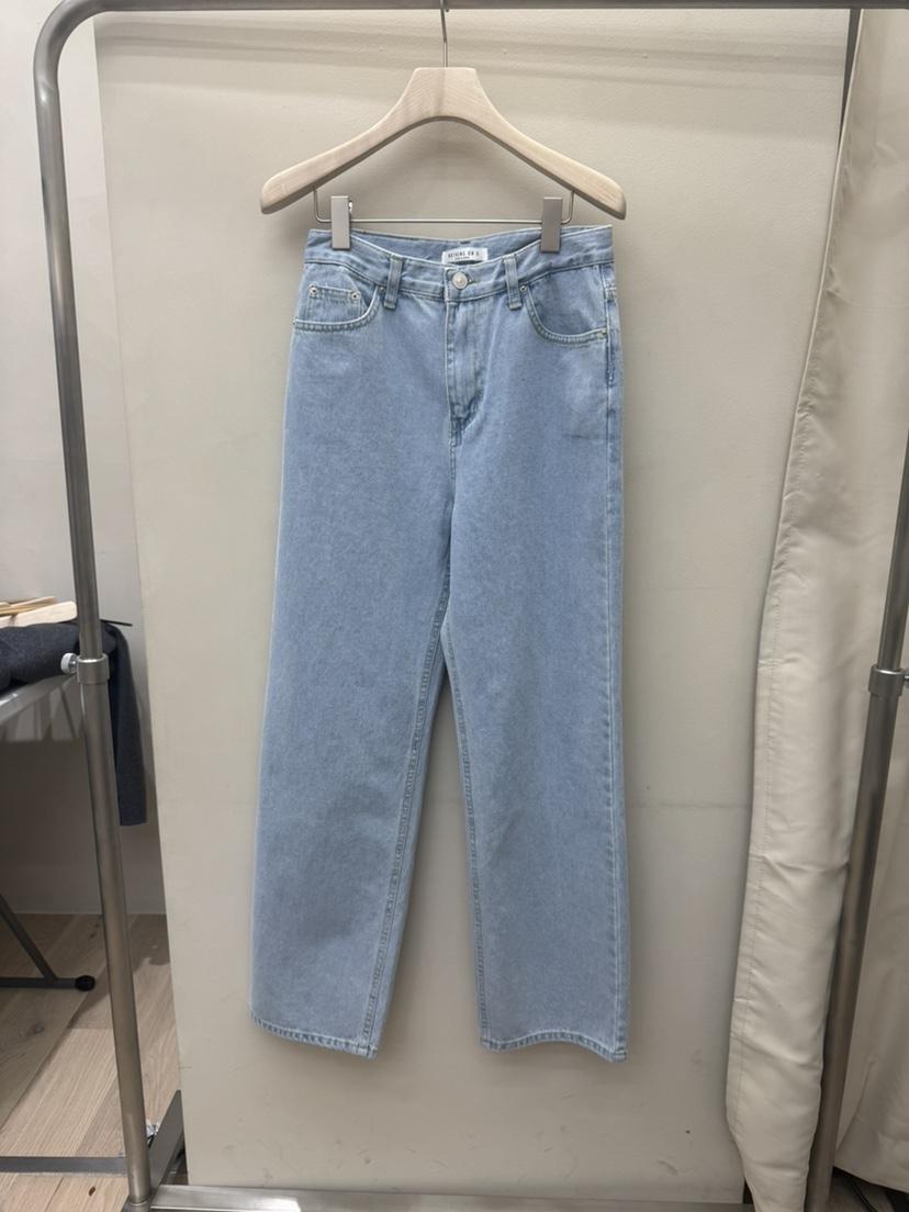 NOTHING韓國直郵女裝新款熱賣休閑26春夏人氣牛仔褲直筒牛仔NOTHING牛仔褲