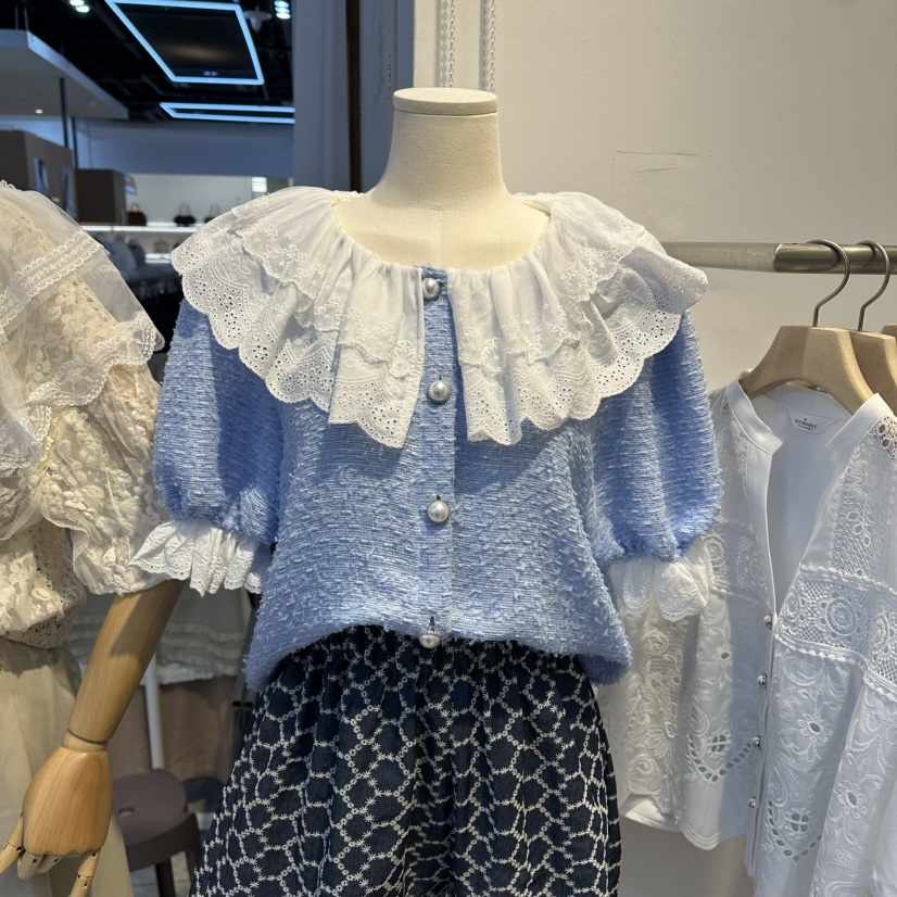 LADYBUG/ADORABLE韓國直郵女裝新品職業真品推薦襯衫蕾絲衫LADYBUG/ADORABLE襯衫/蕾絲衫