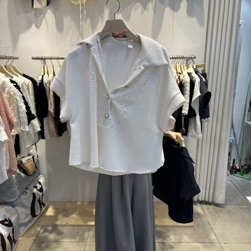 LADYBUG/ADORABLE韓國代購女裝新款26春夏人氣襯衫蕾絲衫LADYBUG/ADORABLE襯衫/蕾絲衫