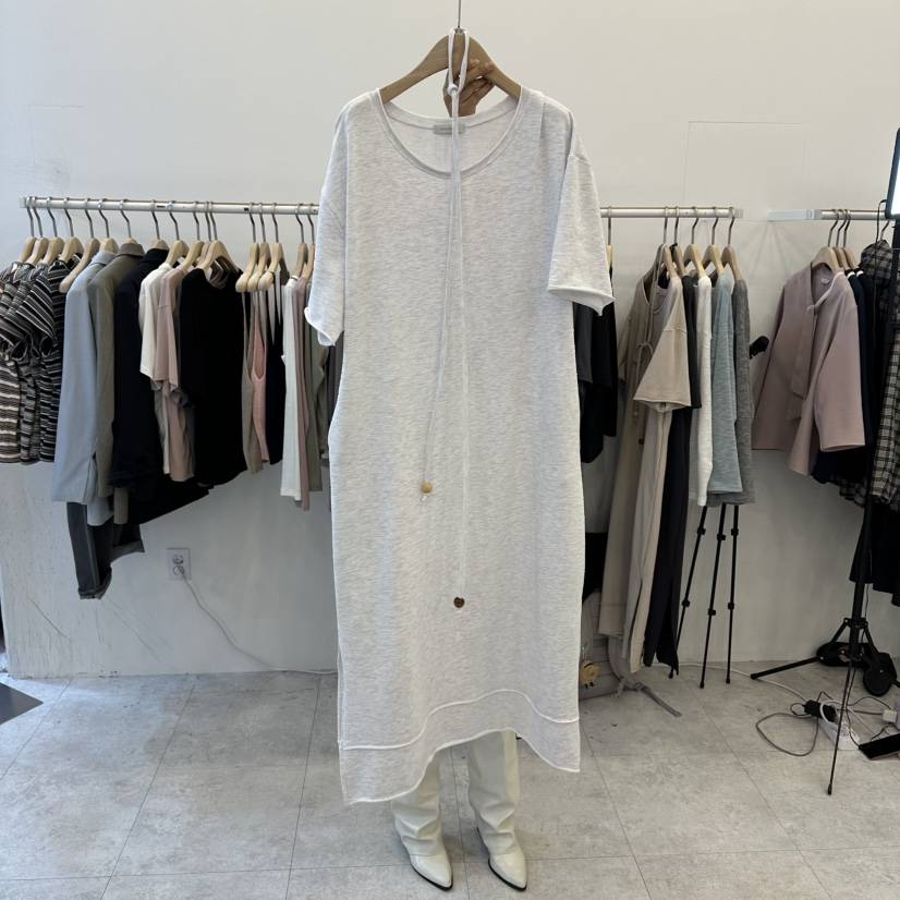 FUNNY POWDER東大門代購女士新品職業人氣時尚連衣裙含腰繩THE FUNNY連衣裙