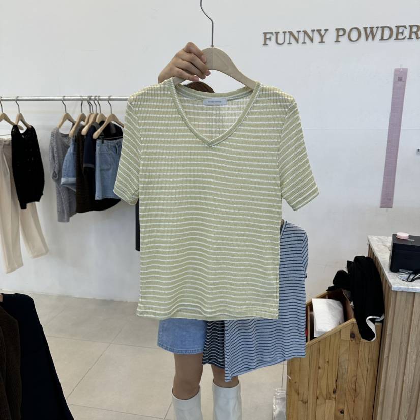 FUNNY POWDER東大門實拍女裝新款熱賣休閑人氣職業時尚T恤THE FUNNYT恤