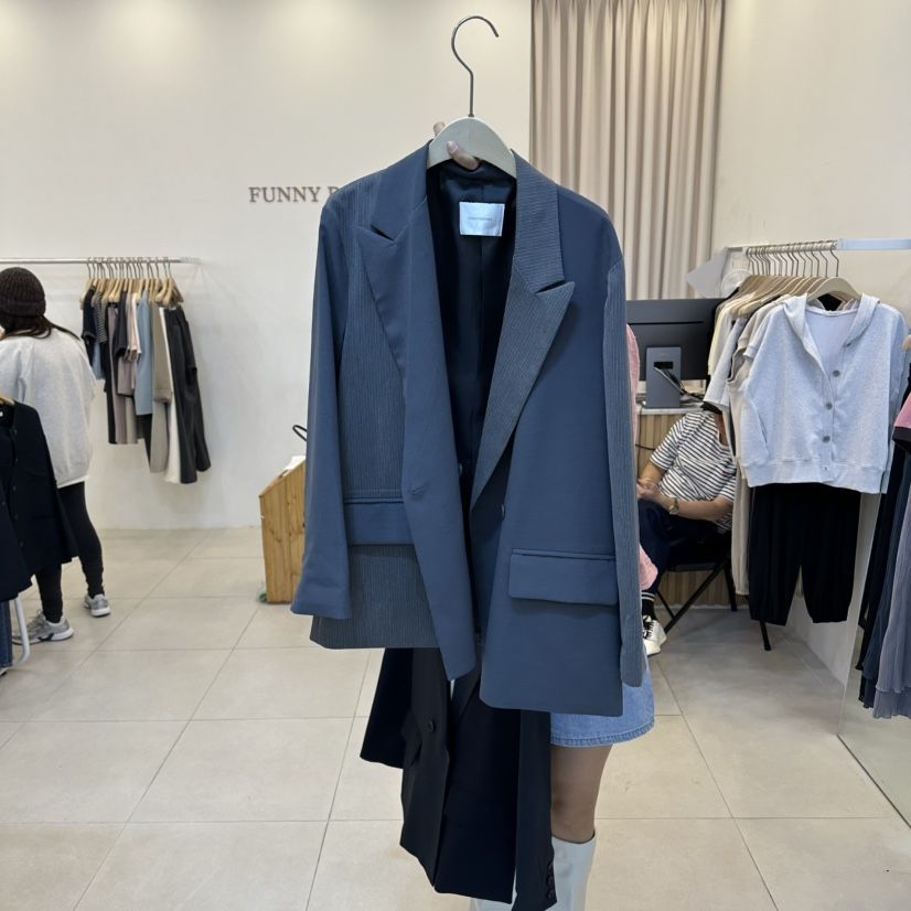 FUNNY POWDER韓國代購女裝新品休閑熱賣26春夏職業人氣夾克THE FUNNY夾克