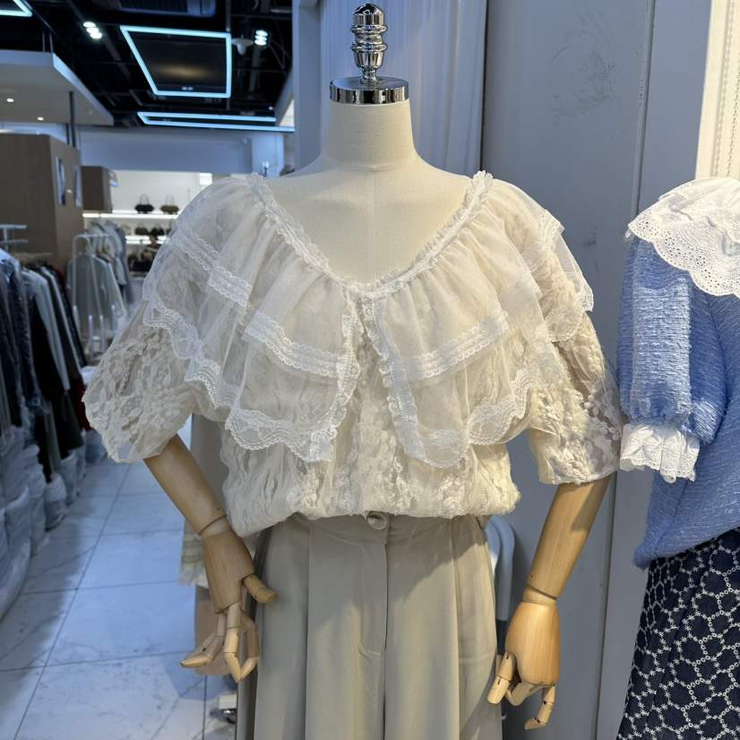 LADYBUG/ADORABLE韓國直郵女士新品熱賣職業26春夏襯衫蕾絲衫LADYBUG/ADORABLE襯衫/蕾絲衫