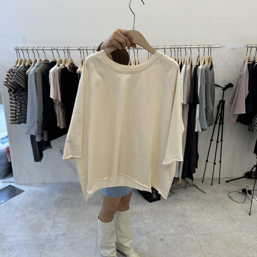 FUNNY POWDER東大門代購女士新品職業真品T恤插肩袖寬松THE FUNNYT恤