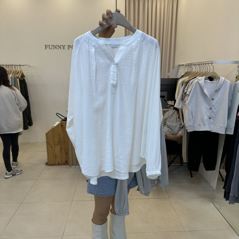 FUNNY POWDER東大門代購女士新款推薦真品時尚襯衫蕾絲衫THE FUNNY襯衫/蕾絲衫