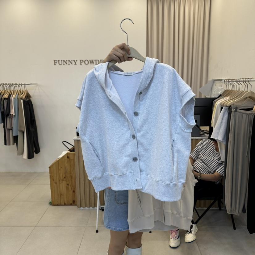 FUNNY POWDER東大門直郵女士新款時尚熱賣真品休閑26春夏馬甲THE FUNNY馬甲