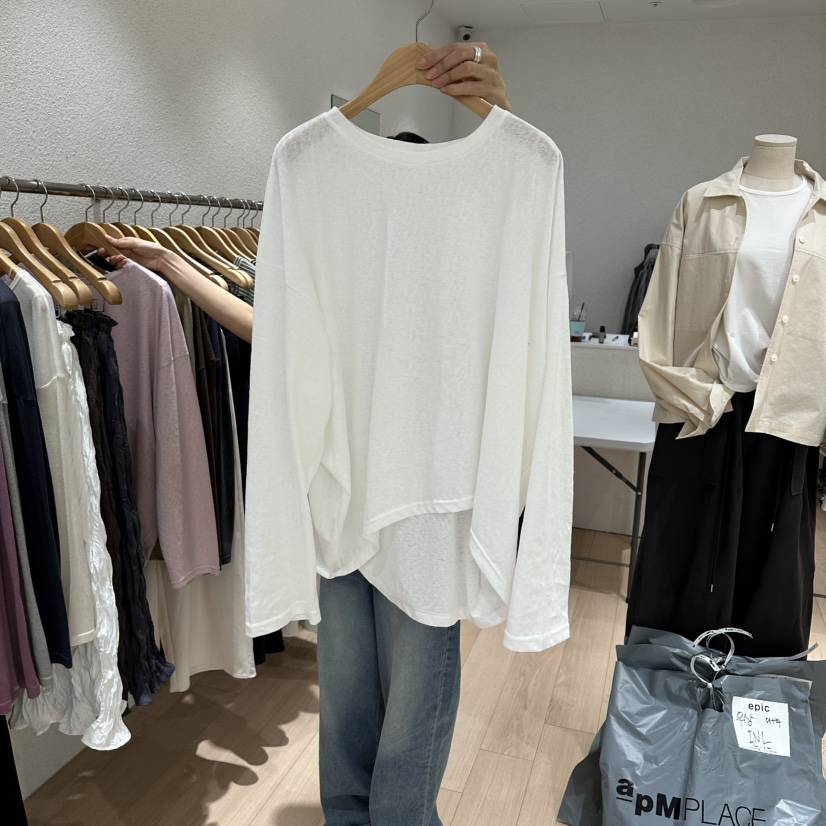 EPIC-S韓國直郵女士新款真品熱賣休閑職業時尚推薦長袖T恤EPIC-S長袖T恤