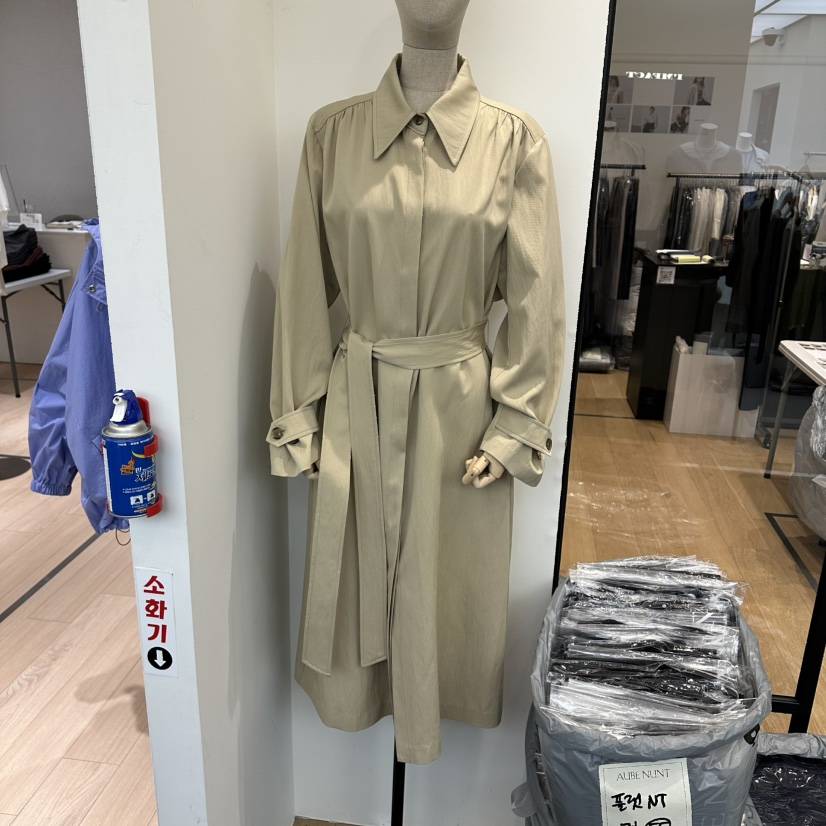 aube nunt韓國直郵女裝新品真品時尚休閑熱賣連衣裙含腰帶aube nunt連衣裙