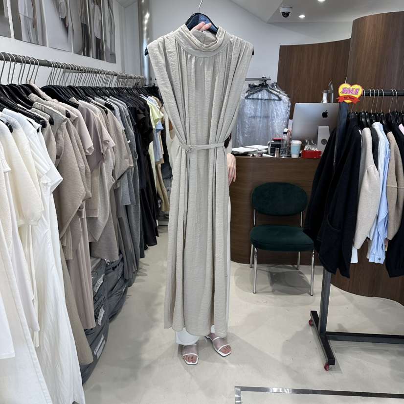 LE EDITION/LEBOENE韓國代購女裝新款休閑連衣裙含腰帶LE EDITION/LEBOENE連衣裙