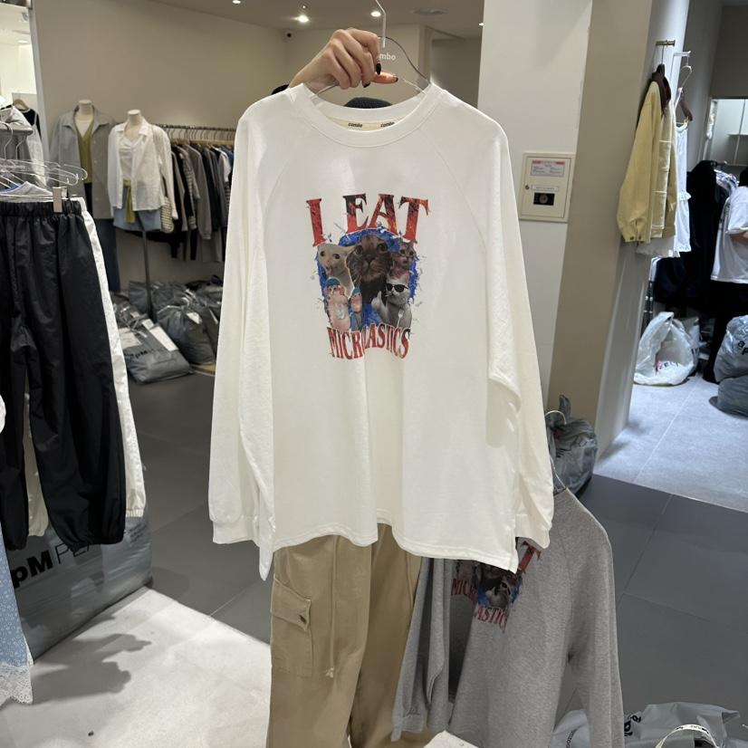 COMBO東大門實拍女裝新品推薦熱賣26春夏休閑職業長袖T恤COM_BO長袖T恤