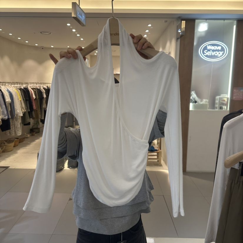 RENDER東大門直郵女裝新款休閑真品26春夏推薦職業長袖T恤RENDER長袖T恤