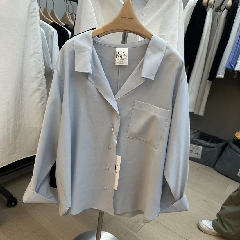 PLUS HONG-P東大門實拍女士新品職業真品休閑襯衫蕾絲衫LORA FAMILY/PLUS HONG襯衫/蕾絲衫