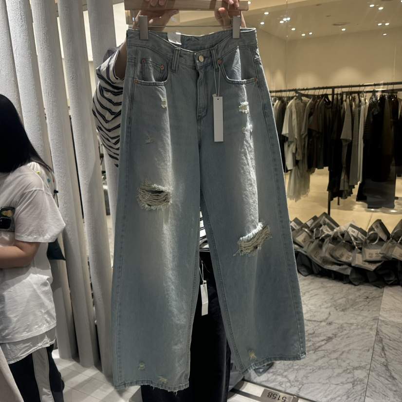 GRAYMELLOW韓國直郵女士新款時尚真品推薦人氣熱賣牛仔褲GRAYMELLOW牛仔褲