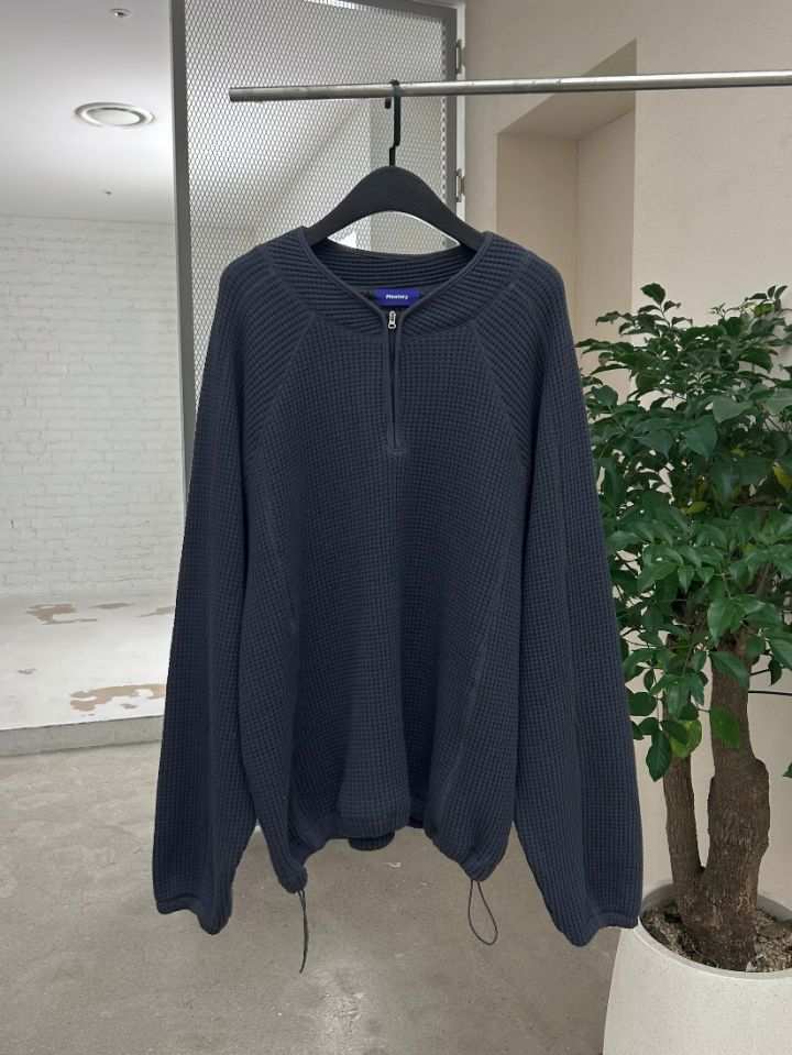 HESTORY韓國直郵實拍女士新品時尚推薦針織衫男女同款拉鏈HESTORY針織衫