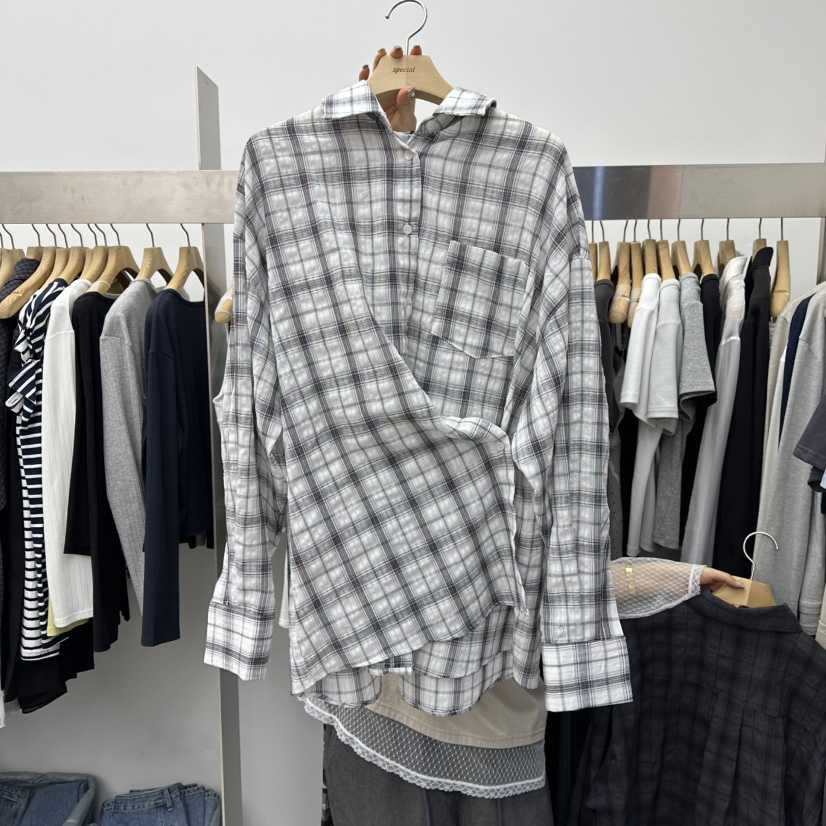 SPECIAL東大門代購女裝新品職業時尚休閑26春夏襯衫蕾絲衫SPECIAL襯衫/蕾絲衫