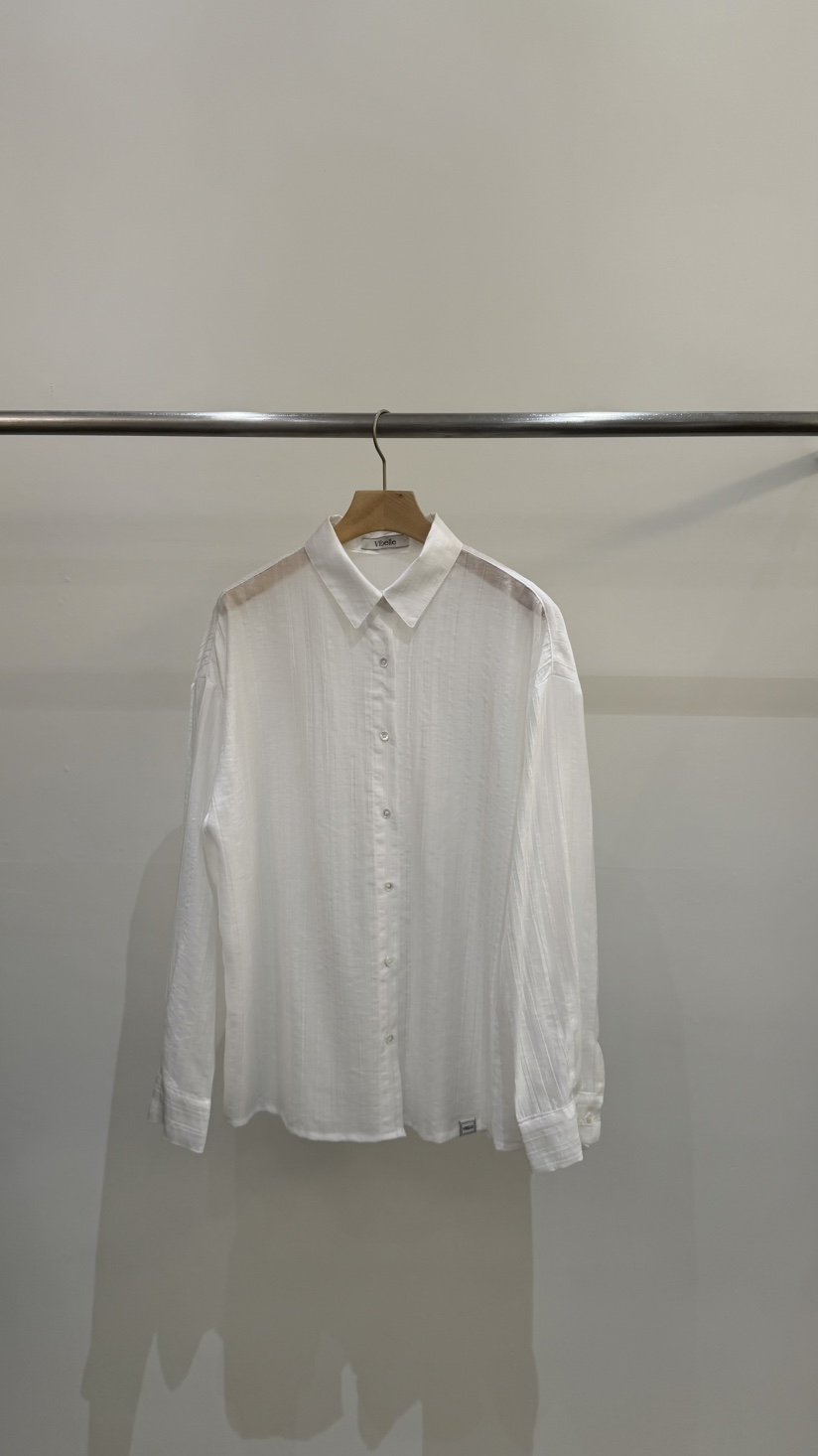 VIBELLE東大門代購女裝新品真品休閑職業熱賣襯衫蕾絲衫透明VIBELLE襯衫/蕾絲衫