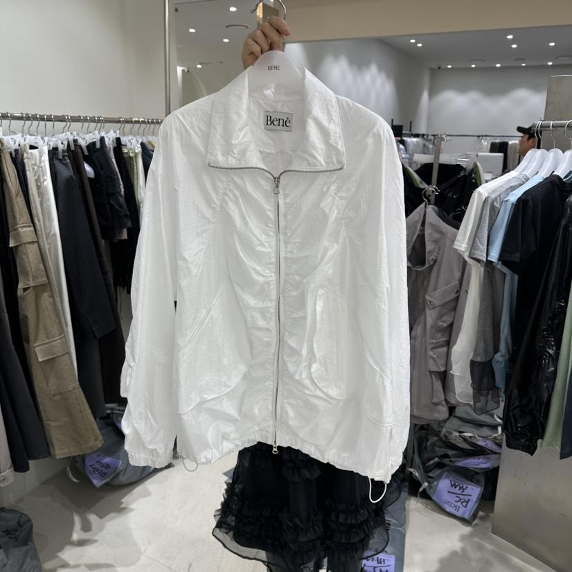 BENE韓國代購女士新品休閑熱賣時尚26春夏推薦夾克尼龍褶皺BENE夾克