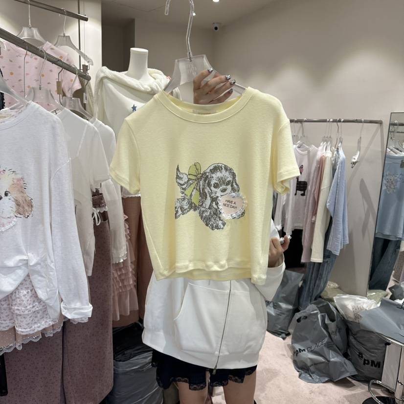 MIMME/LOOKK韓國直郵女士新款休閑時尚職業26春夏人氣T恤MIMME/LOOKKT恤