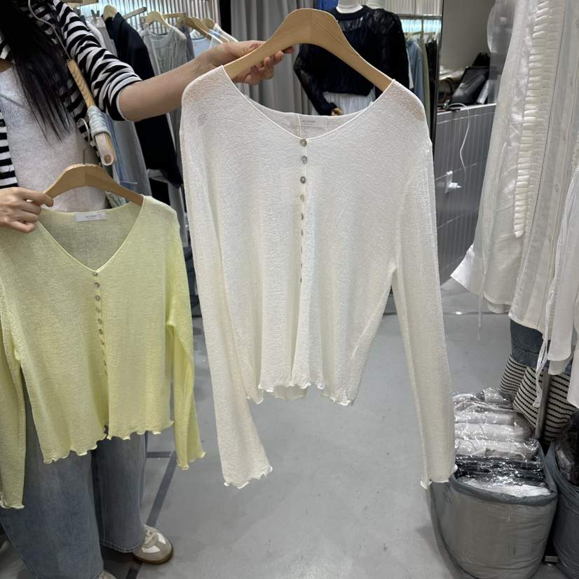 ALEGRE韓國直郵女裝新品職業時尚熱賣休閑推薦針織衫開衫ALEGRE針織衫