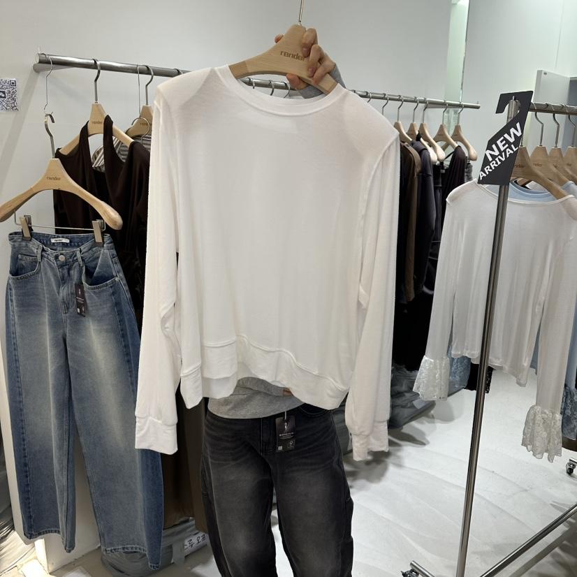 RENDER韓國代購女裝新款職業26春夏熱賣休閑時尚人氣長袖T恤RENDER長袖T恤