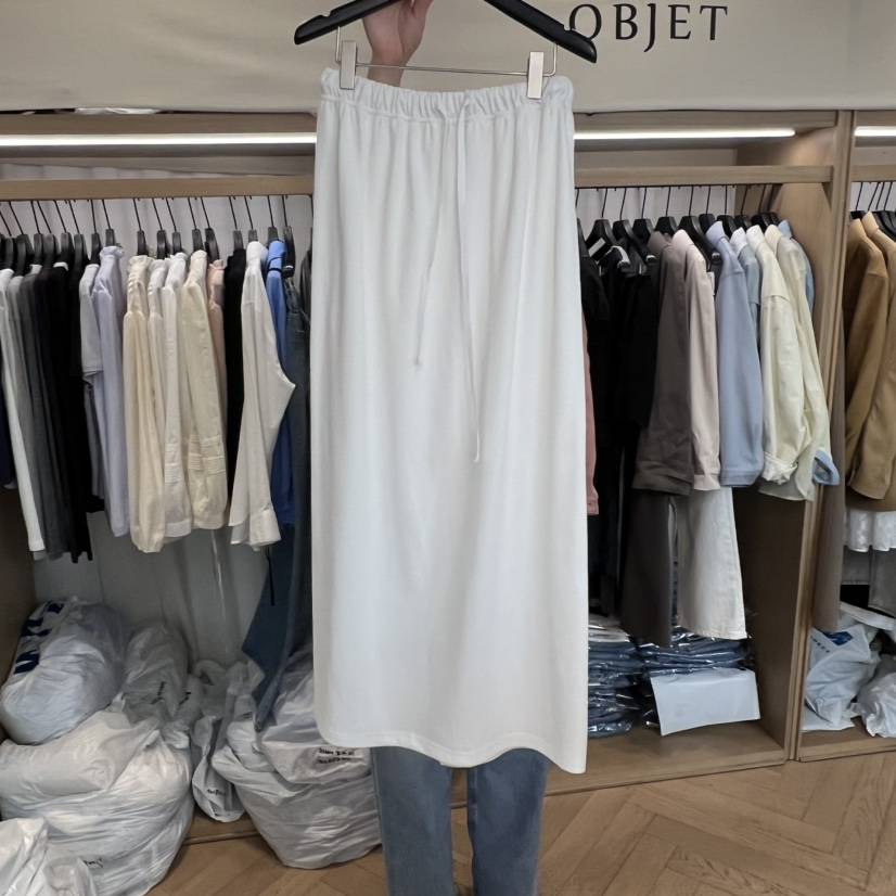 OBJET/LOVEUSU韓國直郵女士新品推薦時尚休閑熱賣人氣長裙OBJET/LOVEUSU長裙