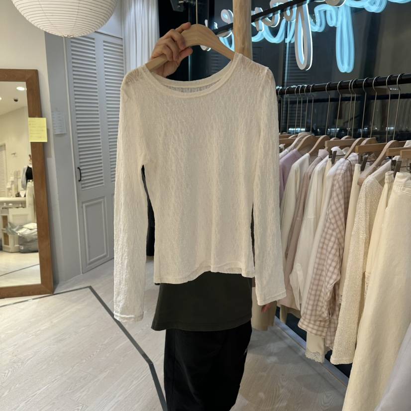 COPINER韓國直郵女士新款時尚職業人氣推薦26春夏長袖T恤COPINER長袖T恤