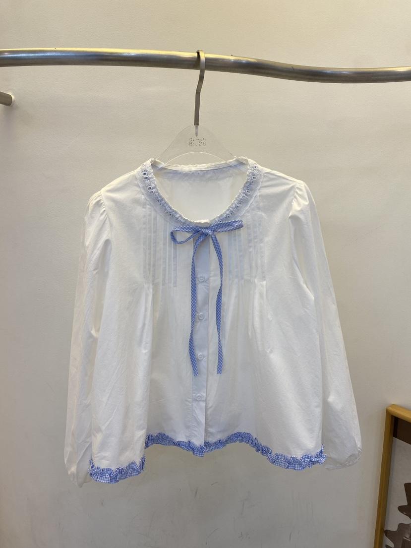 BLACK BIJOU韓國東大門代購女裝新品人氣時尚襯衫蕾絲衫BLACK BIJOU襯衫/蕾絲衫