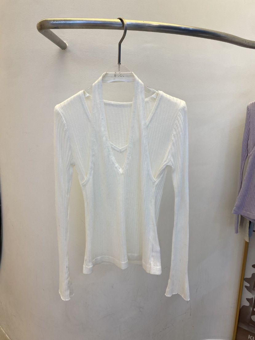 BLACK BIJOU韓國直郵實拍女士新品休閑人氣時尚熱賣針織衫BLACK BIJOU針織衫