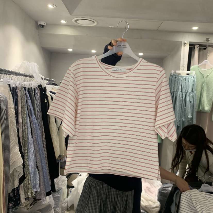 LOGROAD韓國東大門代購女裝新品熱賣時尚推薦26春夏職業T恤LOG ROADT恤