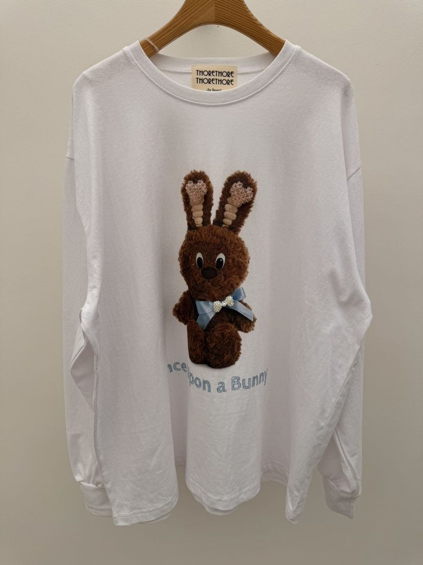 THORE韓國直郵女士新款職業26春夏休閑熱賣推薦長袖T恤兔子THORE長袖T恤