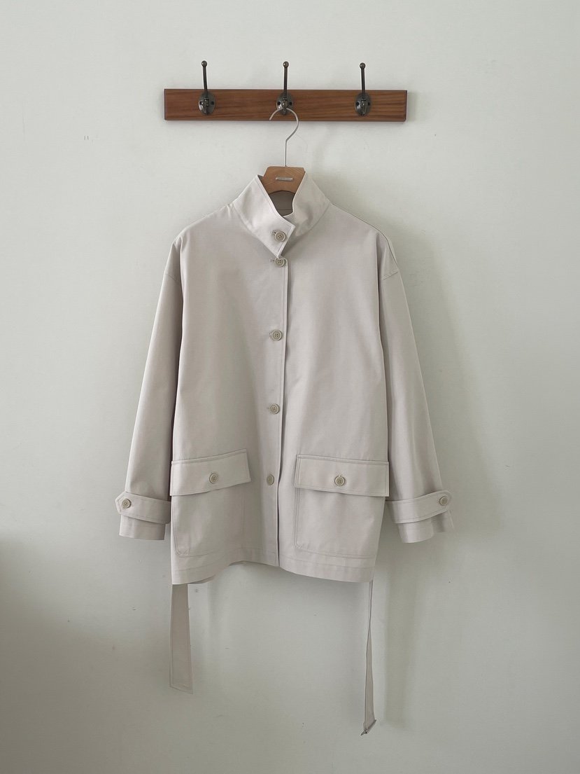 3 ANOTHER韓國代購女士新品熱賣推薦26春夏夾克含腰帶高領3 ANOTHER夾克