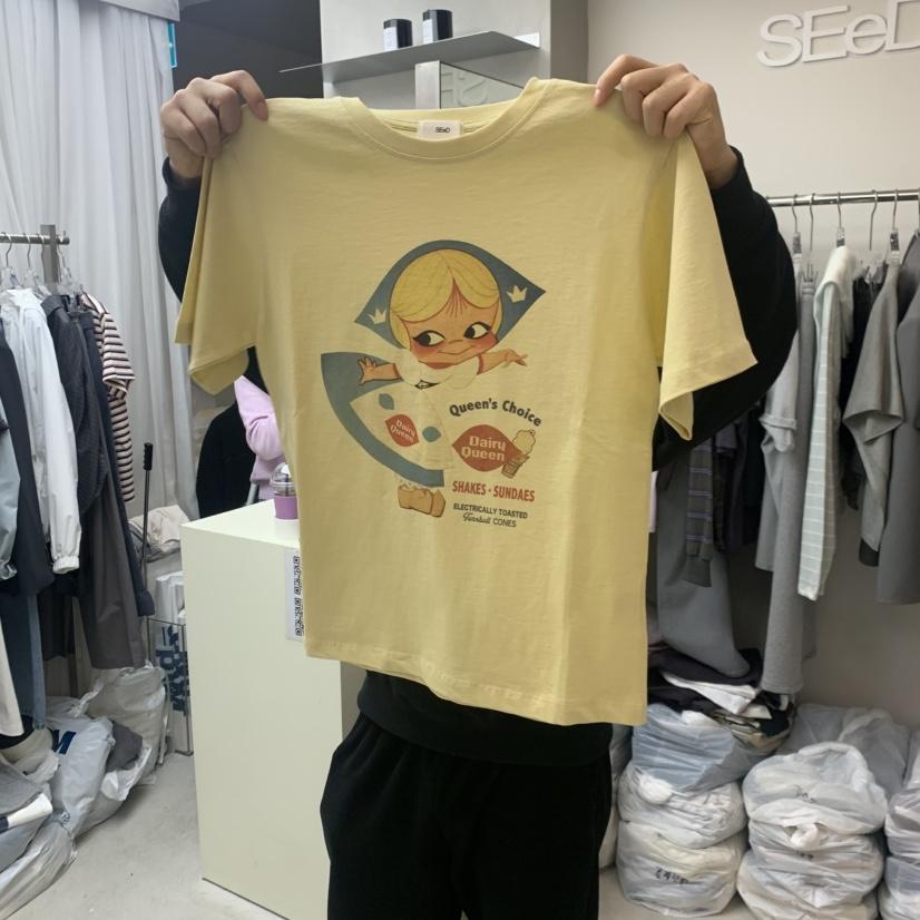 LEESEED-A韓國東大門代購女裝新款推薦休閑熱賣職業26春夏T恤SEeD/LEESEEDT恤