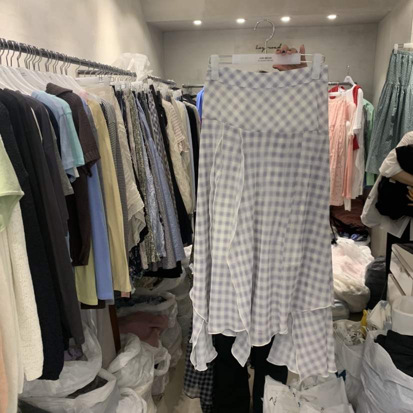 LOGROAD韓國直郵女士新款推薦人氣26春夏休閑半身裙中短裙LOG ROAD半身裙/中短裙