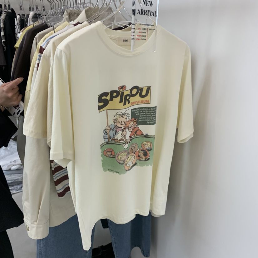 LEESEED-A韓國直郵實拍女士新品職業人氣熱賣休閑推薦T恤SEeD/LEESEEDT恤