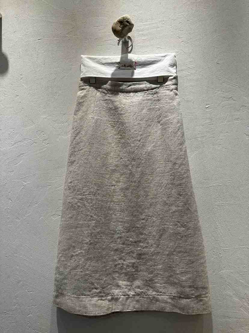 AT NOTE韓國直郵女士新款26春夏人氣熱賣長裙亞麻布直筒AT NOTE長裙