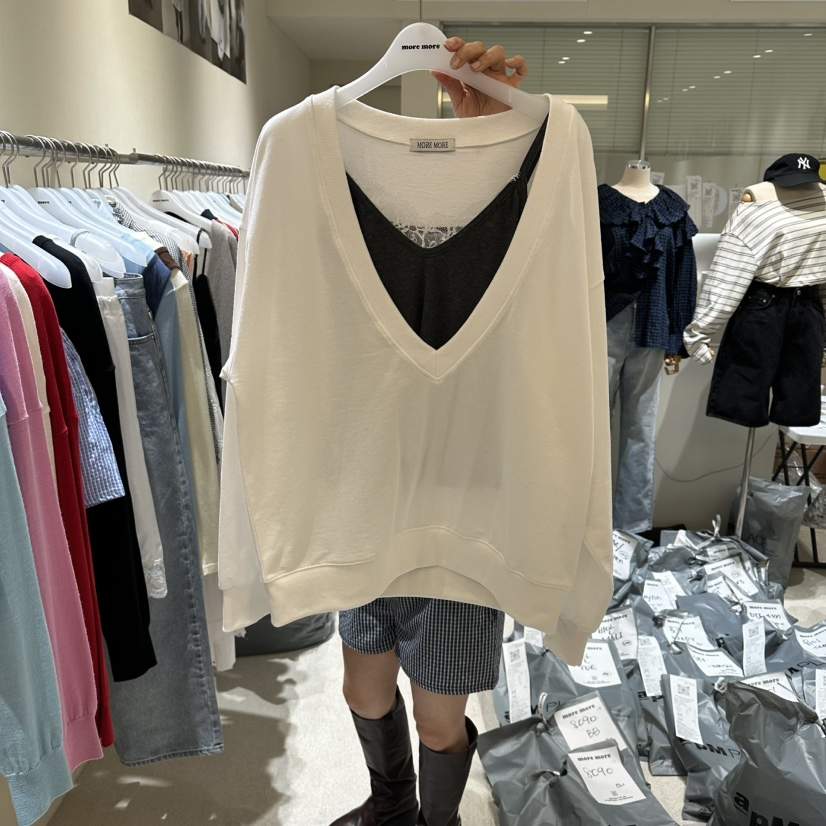 MOREMORE韓國代購女裝新品時尚26春夏人氣推薦衛衣不含內搭more more衛衣