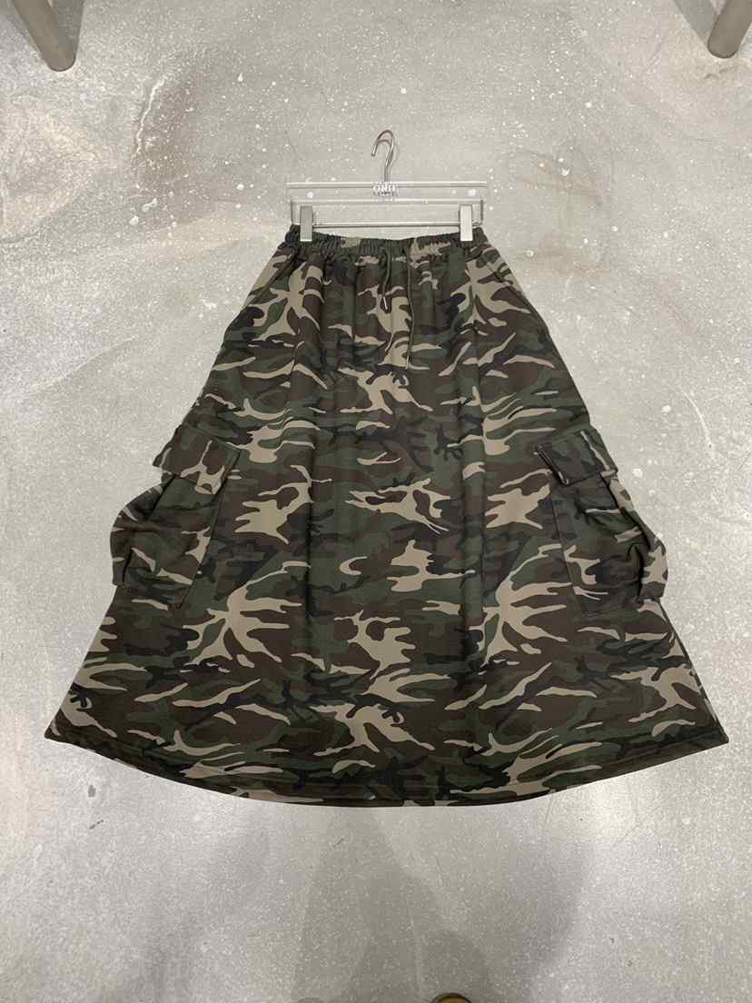 OKIE韓國東大門直郵女裝新款26春夏人氣熱賣職業長裙迷彩OKIE長裙