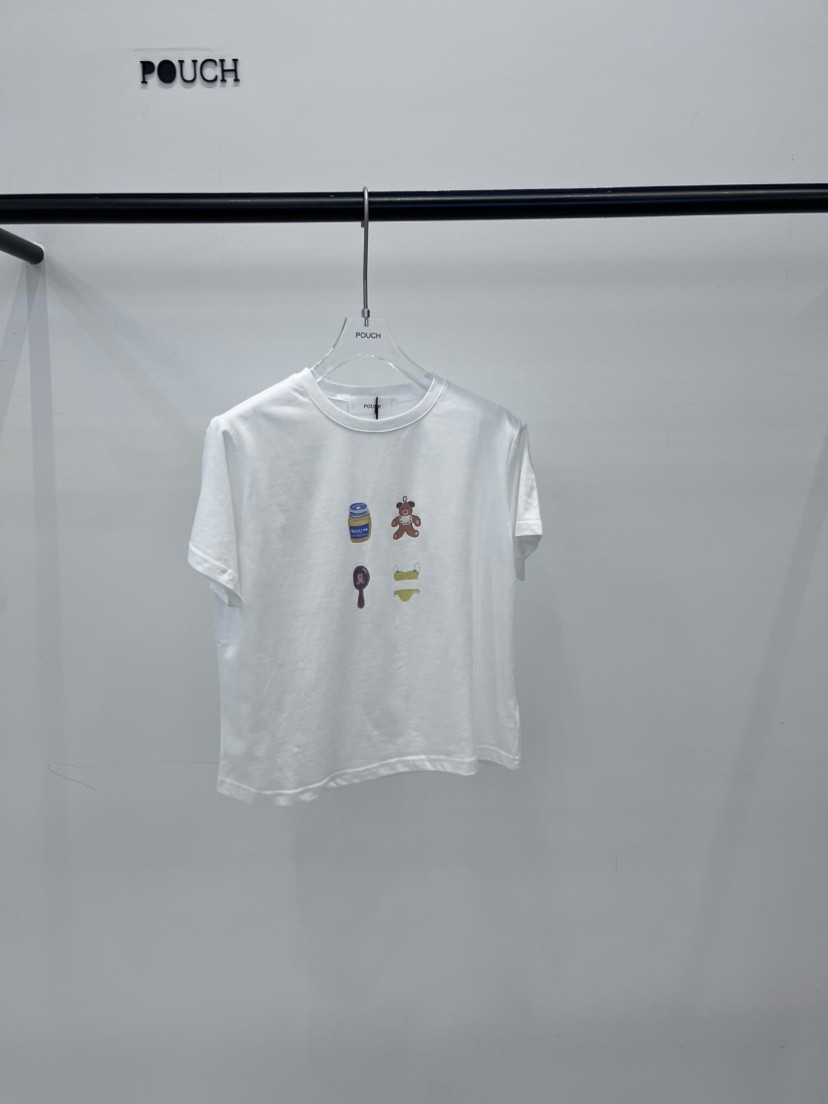 POUCH韓國代購女裝新款職業人氣推薦熱賣休閑時尚26春夏T恤POUCHT恤