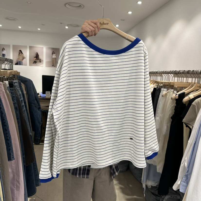 ACKER韓國東大門代購女士新品推薦人氣26春夏休閑長袖T恤ACKER長袖T恤