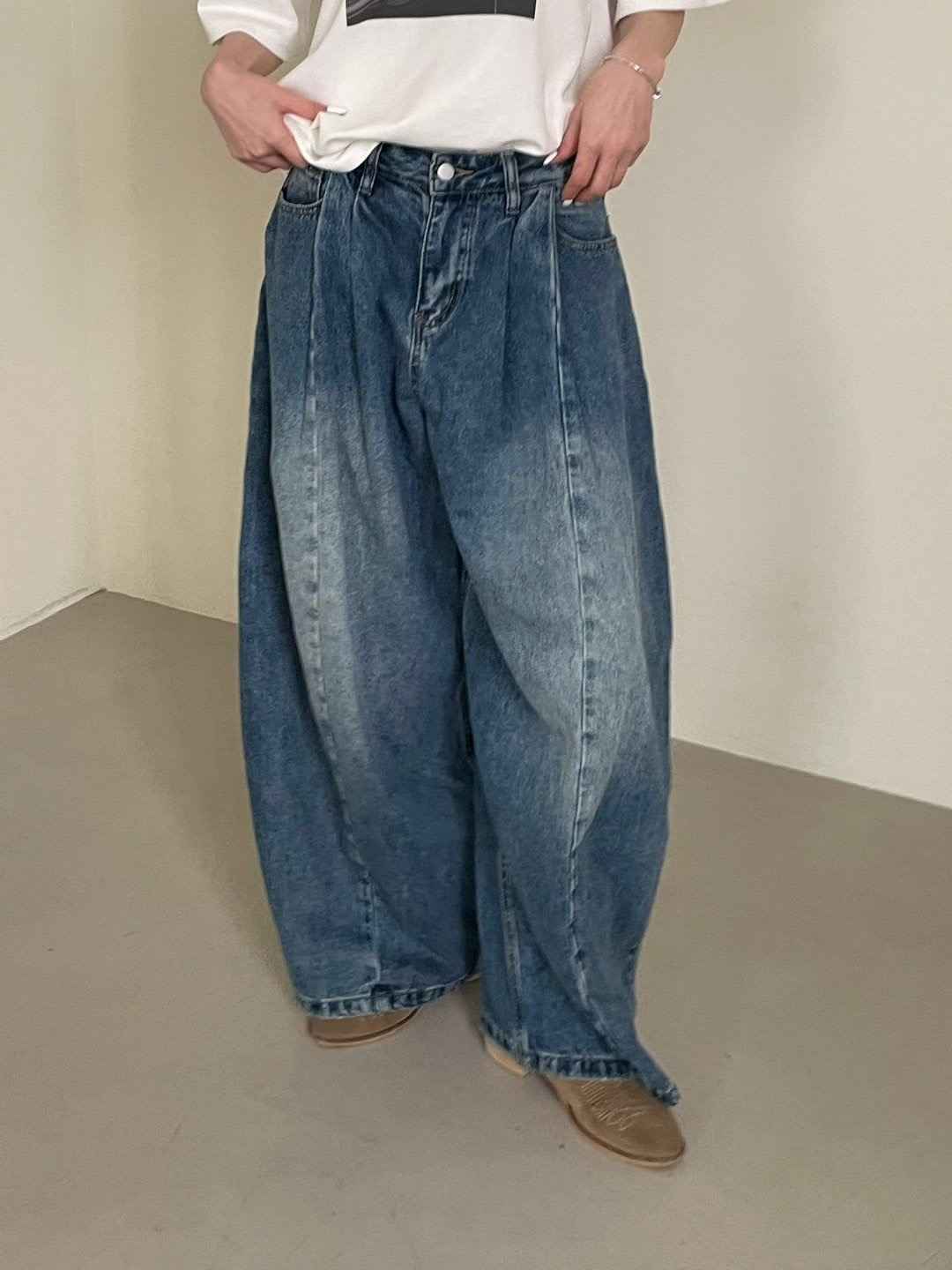 GGAEBI韓國直郵女士新款26春夏熱賣職業推薦時尚人氣牛仔褲GGAEBI牛仔褲