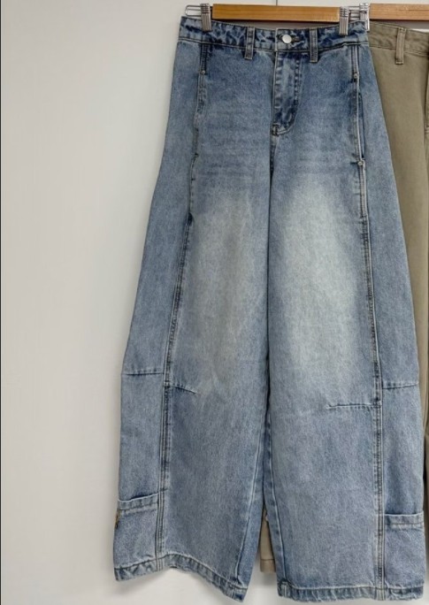 GGAEBI韓國東大門直郵女裝新品人氣熱賣26春夏職業牛仔褲GGAEBI牛仔褲